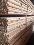 2" x 10' round tree stakes milled from douglas fir